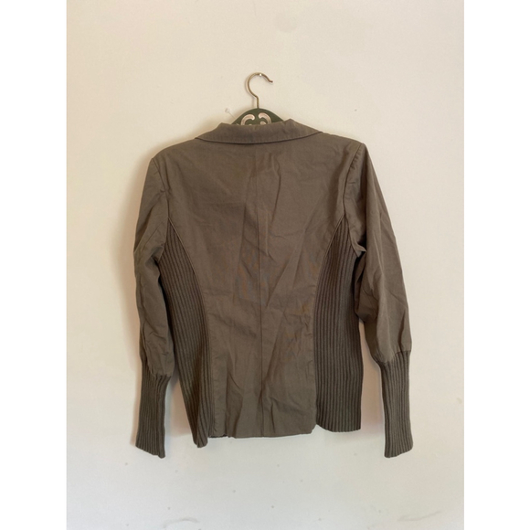 Women's Sundance Runaround Olive Sweater Jacket Blazer Size 6 - Picture 4 of 6